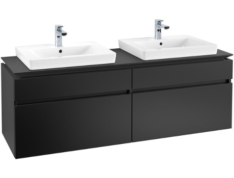 Mueble de tocador Villeroy &amp Boch Legato B677 1600x550x500mm 2 lavabos