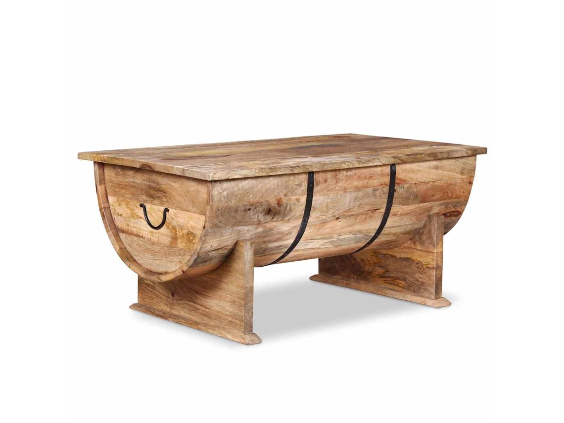 Mesita De Cafe VIDAXL Marrón Madera (88x50x40 cm)