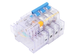 Disyuntor Miniatura Con Sonda De Fugas Transparente Dz47le-63 3p C63 6-63a Equipo Industrial