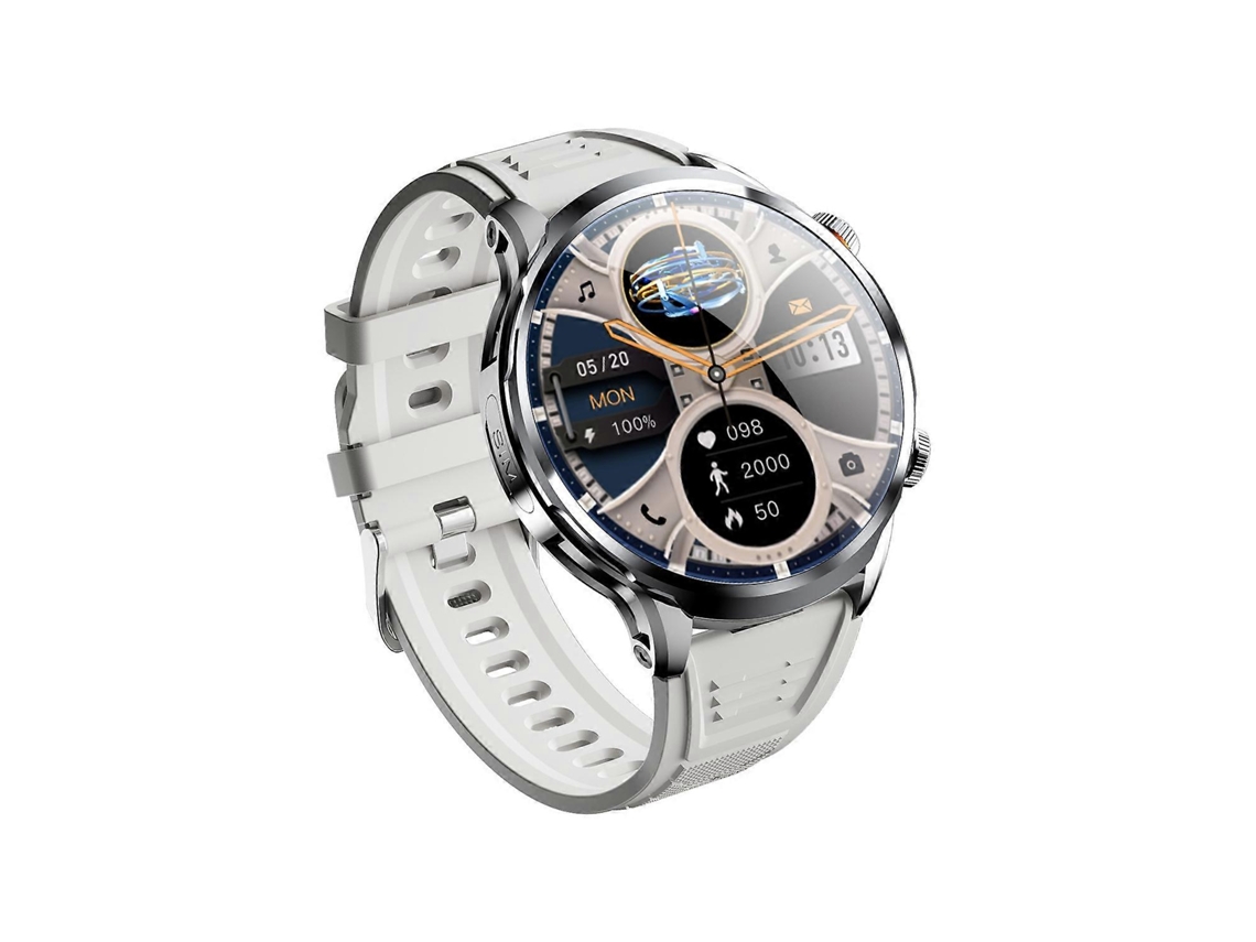 Reloj inteligente H18 ultrafino con pantalla redonda de 1,95 pulgadas, compatible con dispositivos móviles y 32 GB de almacenamiento.