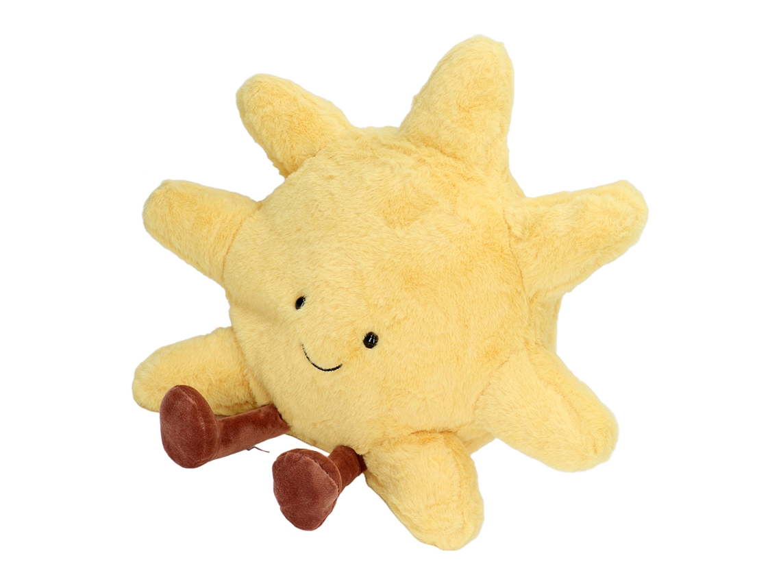 Peluche Suave Y Agradable Al Tacto Con Forma De Sol, Cojín Decorativo Para El Coche O La Oficina De Los Niños.