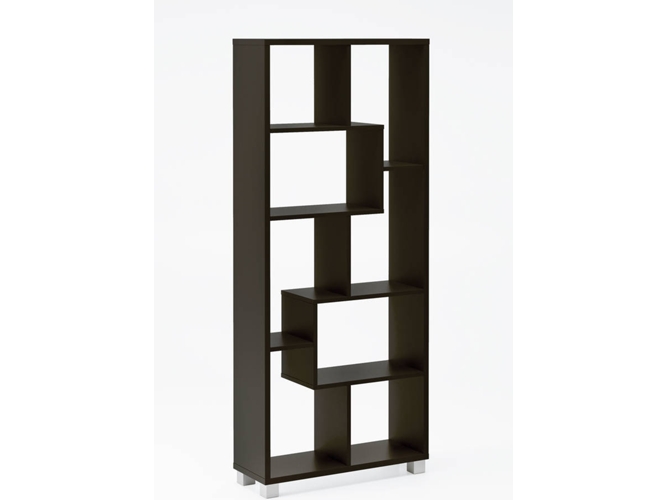 Estante SKRAUT HOME 1ESTANTERIADELUXENE (Negro - Melamina - 68,5x161x25 cm)