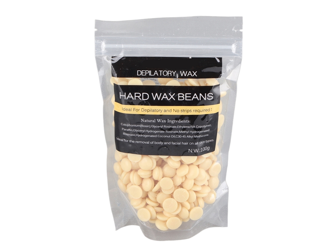 100 g de cera dura depilatoria para depilación facial y corporal.