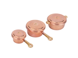 Juego De Utensilios De Cocina En Miniatura Para Cocina De Simulación De Casa De Muñecas - Accesorio Dorado