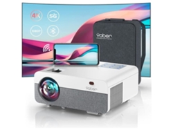 Proyector de video Bluetooth Wifi 5G, Yaber Pro Y9 9000L Full Hd 1080p 4k Proyector Soporte Wifi Bluetooth 4d Zoom Corrección R