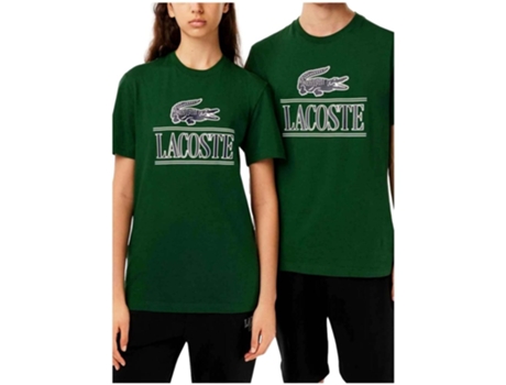 Camiseta de Hombre LACOSTE Corta Verde (M)