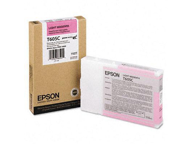 Cartucho de tinta original EPSON, T605C 110 ml , Magenta claro, C13T605C00