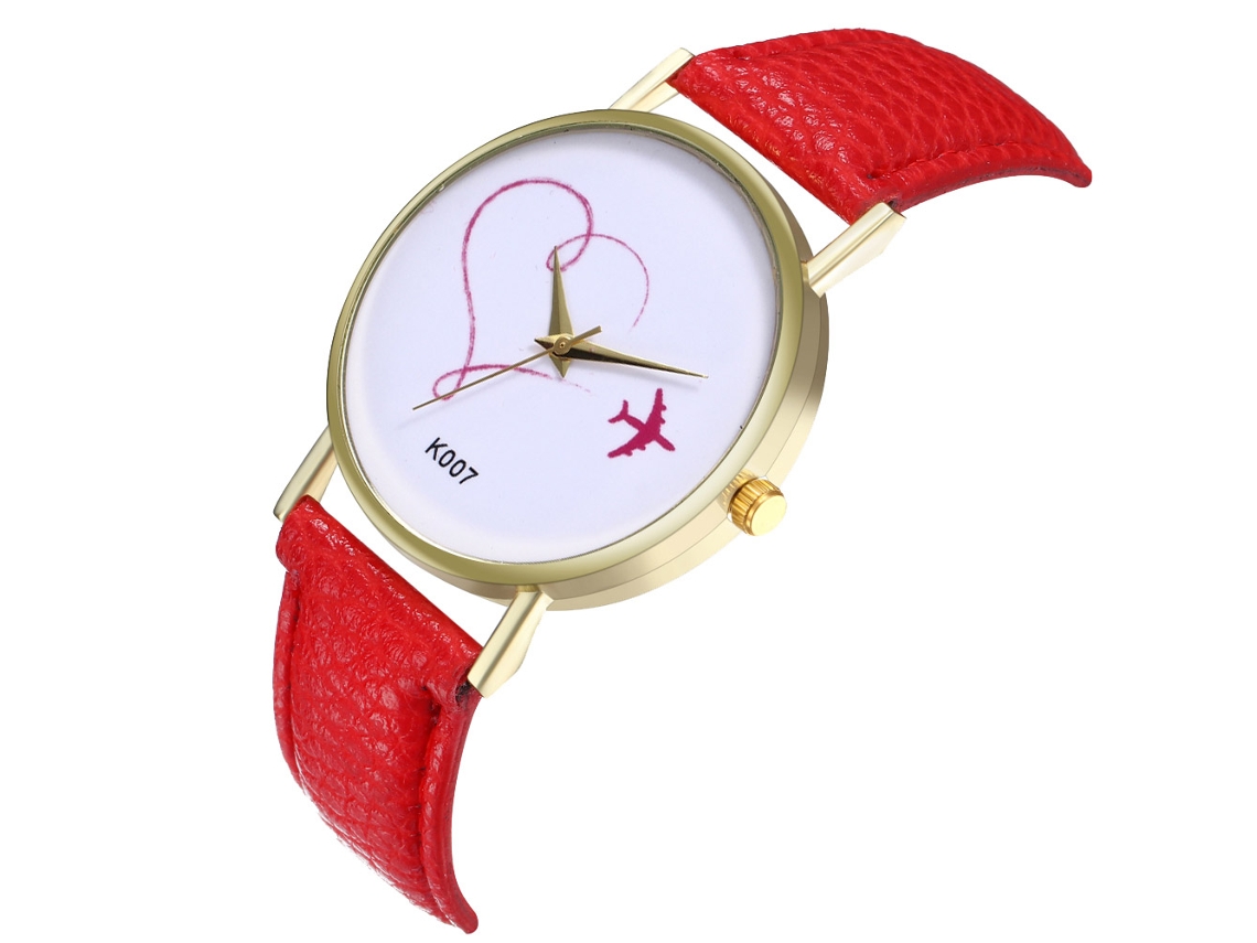 Reloj De Pulsera Analógico De Cuarzo Para Mujer Con Esfera Redonda - Moderno