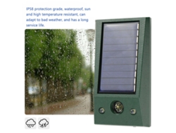 Repelente Ultrasónico Solar Para Animales Con Luz Led Intermitente. Repele Ratas, Ardillas, Ciervos, Ratones, Zorros Y Jabalíes.