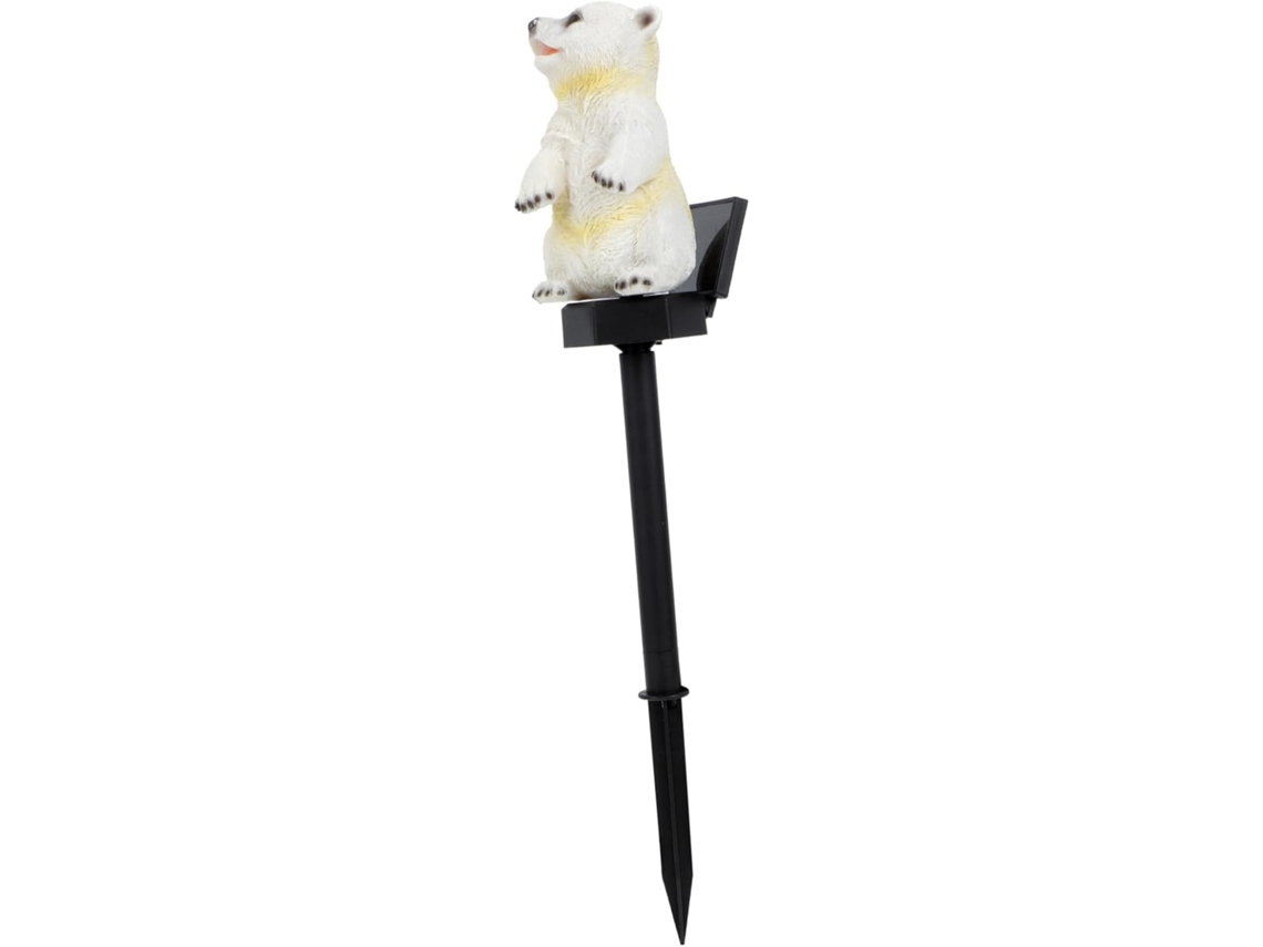 Lámpara solar de jardín blanca con diseño de animales, ideal para decorar patios, lámpara solar Gokoco