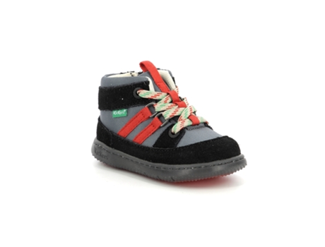 Botas de Bebé KICKERS Bubblo Piel Rojo (19)