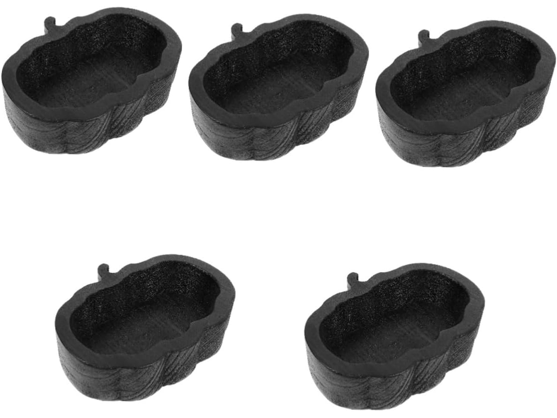 Juego De 5 Bandejas De Madera Para Servir Dulces Y Frutas De Halloween.