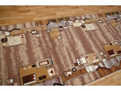 Alfombra de Pasillo Bcf Szlaczek Beige 150 cm