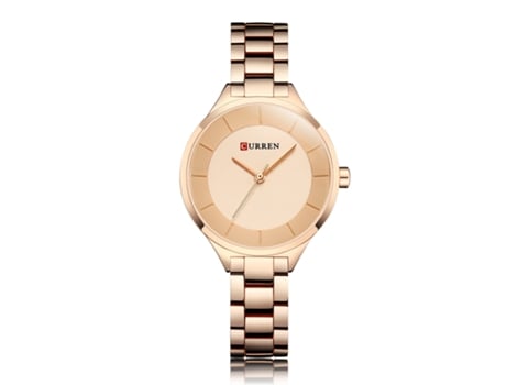 Relojes de Moda para Mujer Reloj Impermeable de Cuarzo con Correa de Acero Inoxidable para Mujer-Rosa LUUCOZK