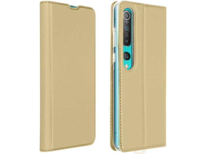 Funda Xiaomi Mi 10, 10 Pro AVIZAR Fólio Dorado