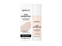Maquillaje termosensible que cambia de color, tono beige claro