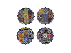 Portavaso DKD HOME DECOR (4 Unidades - 10,8x10,8x0,7cm)