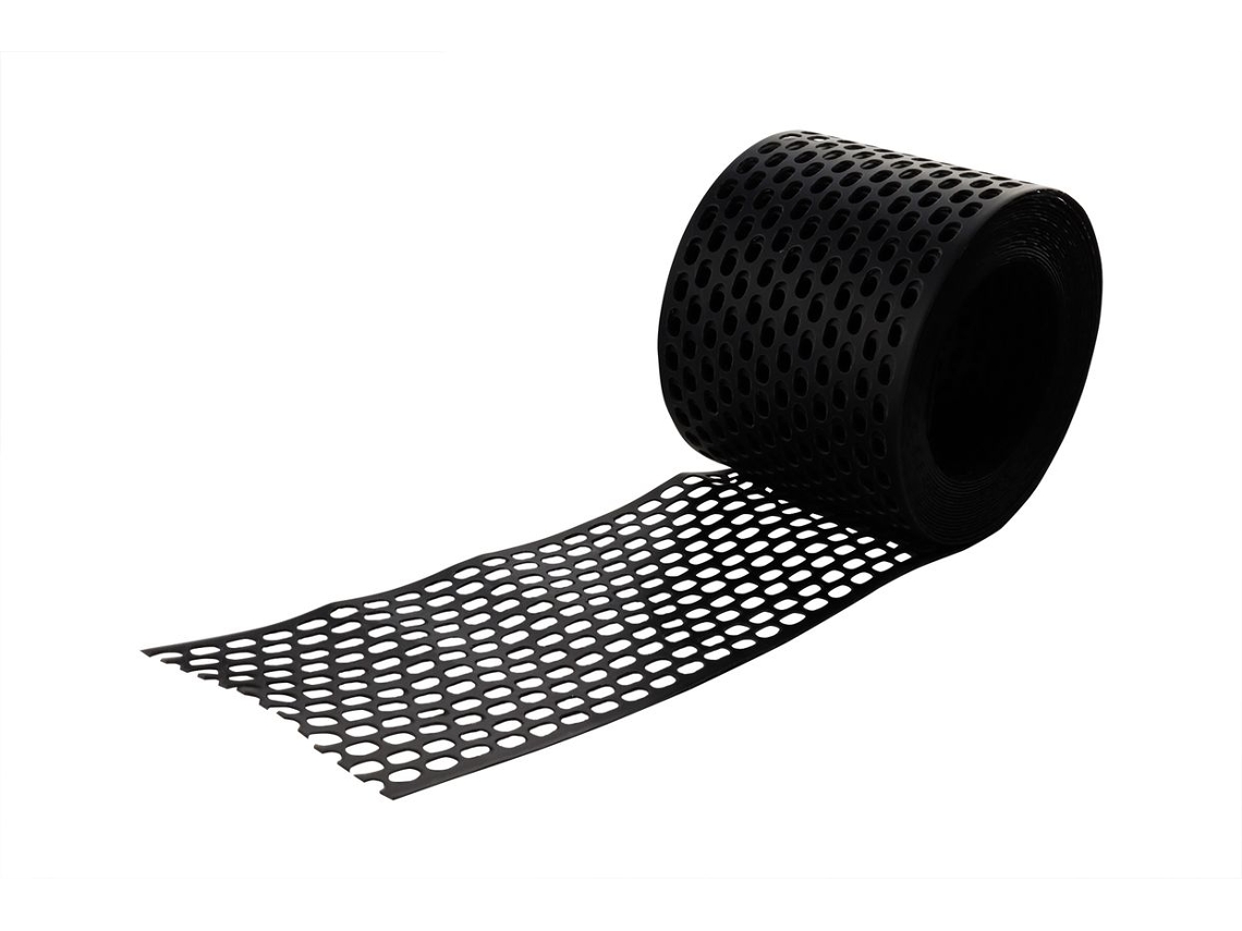 Perfiles de Ventilación Pvc Negros 80 Mm Rollo 5M WOVAR