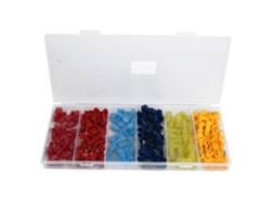 Kit 120 Piezas Conectores De Cable Rápido Empalme Terminal Macho Hembra Rojo Azul Amarillo