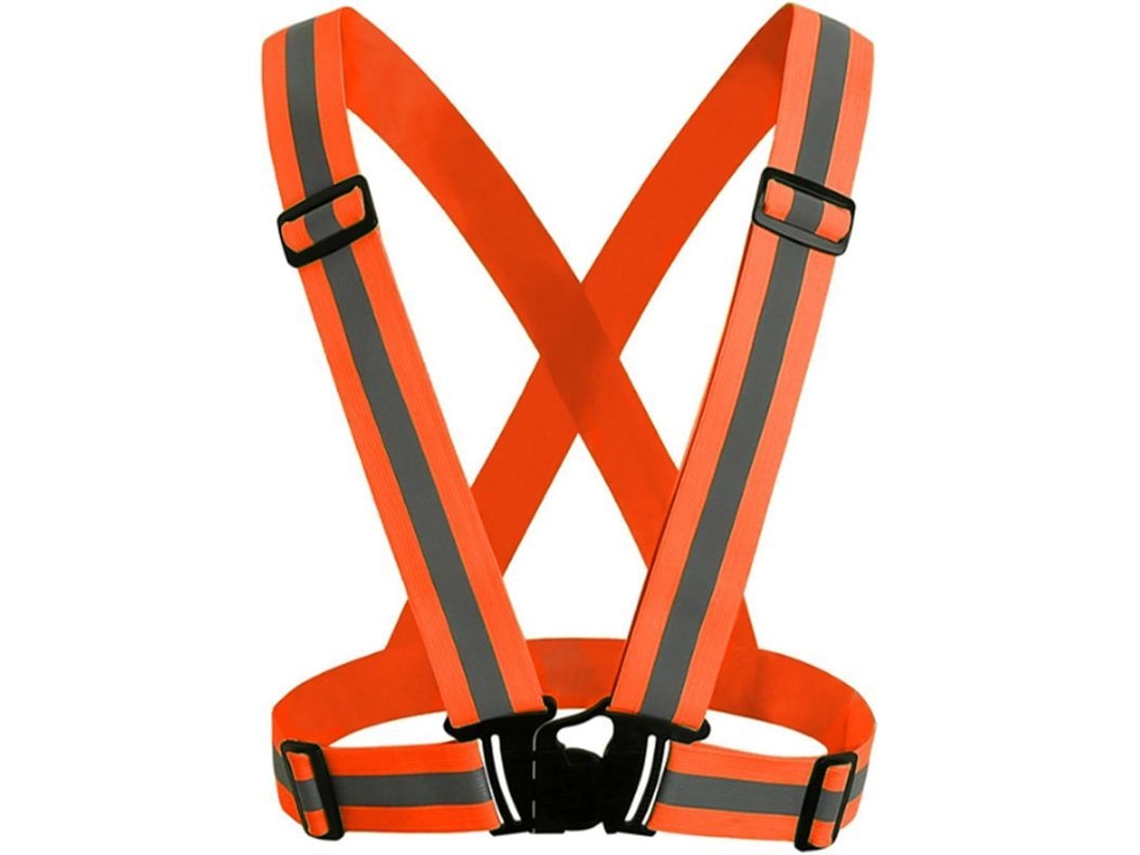 Chaleco Reflectivo Fluorescente Ajustable Alta Visibilidad Para Ciclismo Moto Hombre Mujer Adolescentes Unisex