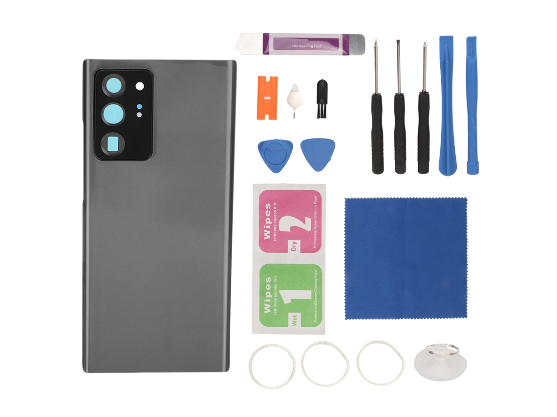 Cubierta Trasera De Cristal Impermeable Con Kit De Herramientas Para Samsung Galaxy Note 20 Ultra 5g N986 Negro