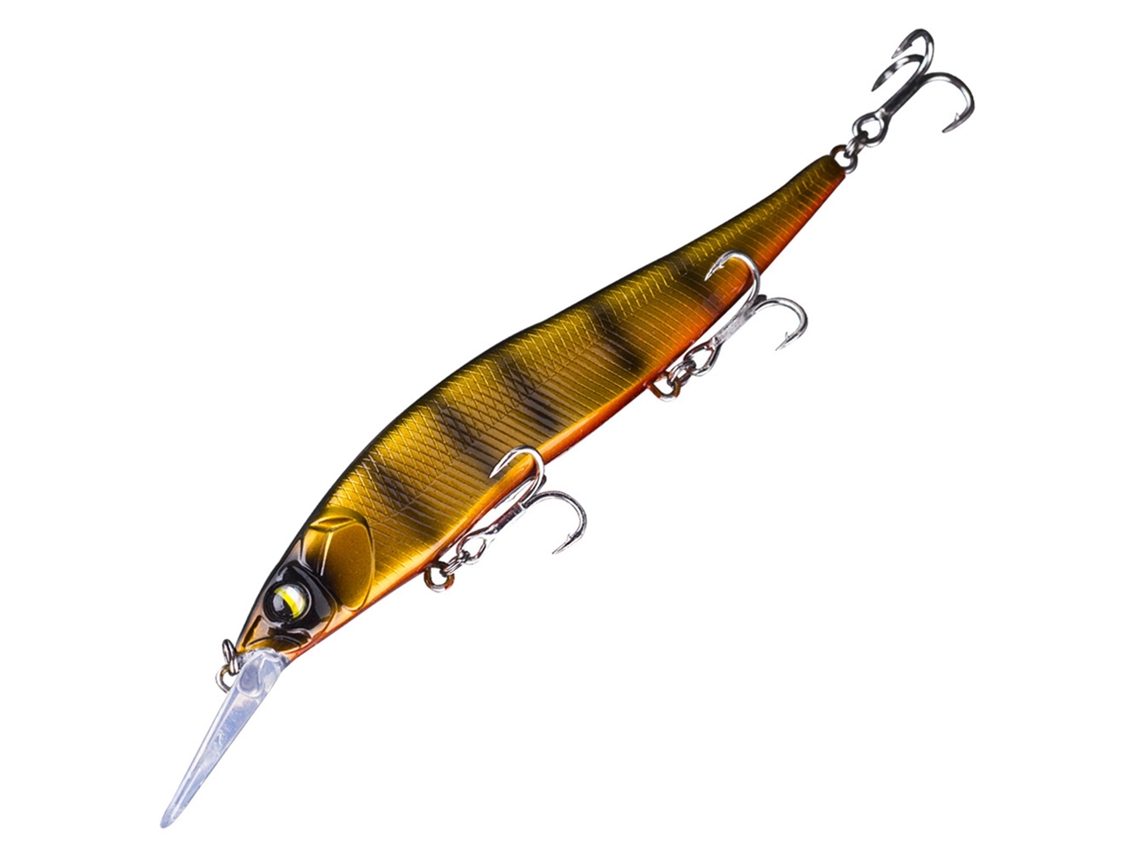 Isca Artificial Minnow Jerkbait Para Peixes Com Anzol Triplo Profundidade Média 13.5cm 14.7g