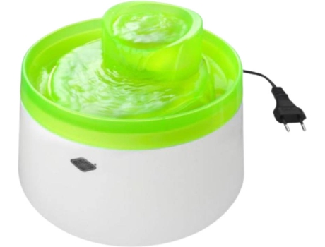 Bebedero Automático de Perros y Gatos EUROPET BERNINA en Cascada (Verde - 22x22x15 cm - 1.5 L - Plástico)