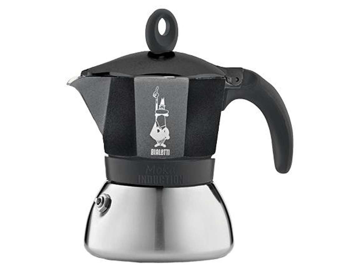 Bialetti Moka Induktion Cafetera Italiana 1,4 L Negro Plata