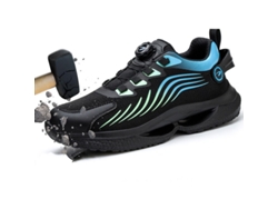 Botas De Seguridad Para Hombre: Antideslizantes, Resistentes A Perforaciones, Con Hebilla Rotativa — Calzado Industrial: Transpirable Y Duradero – 46