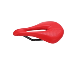 Sillín De Bicicleta De Fibra De Carbono Con Diseño Hueco Para Mtb Y Bicicleta De Carretera, 143 Mm, Rojo.