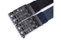 Marrón Tushi Cinturón Táctico Hebilla Automática Metal Nailon Rígido Suave 125cm Estilo Militar Informal Ajustable