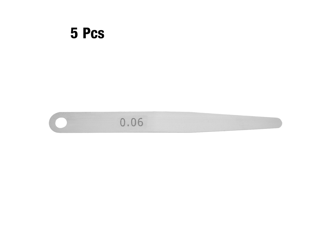 5 Galgas De Espesores Métricas De 0,06 Mm