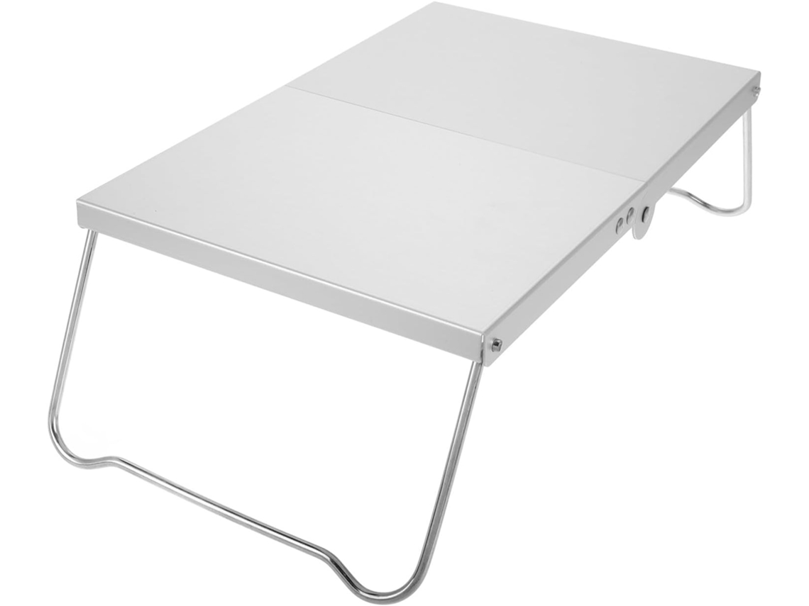 Mesa De Camping Plegable Madera Práctica Ideal Para Acampar Picnic