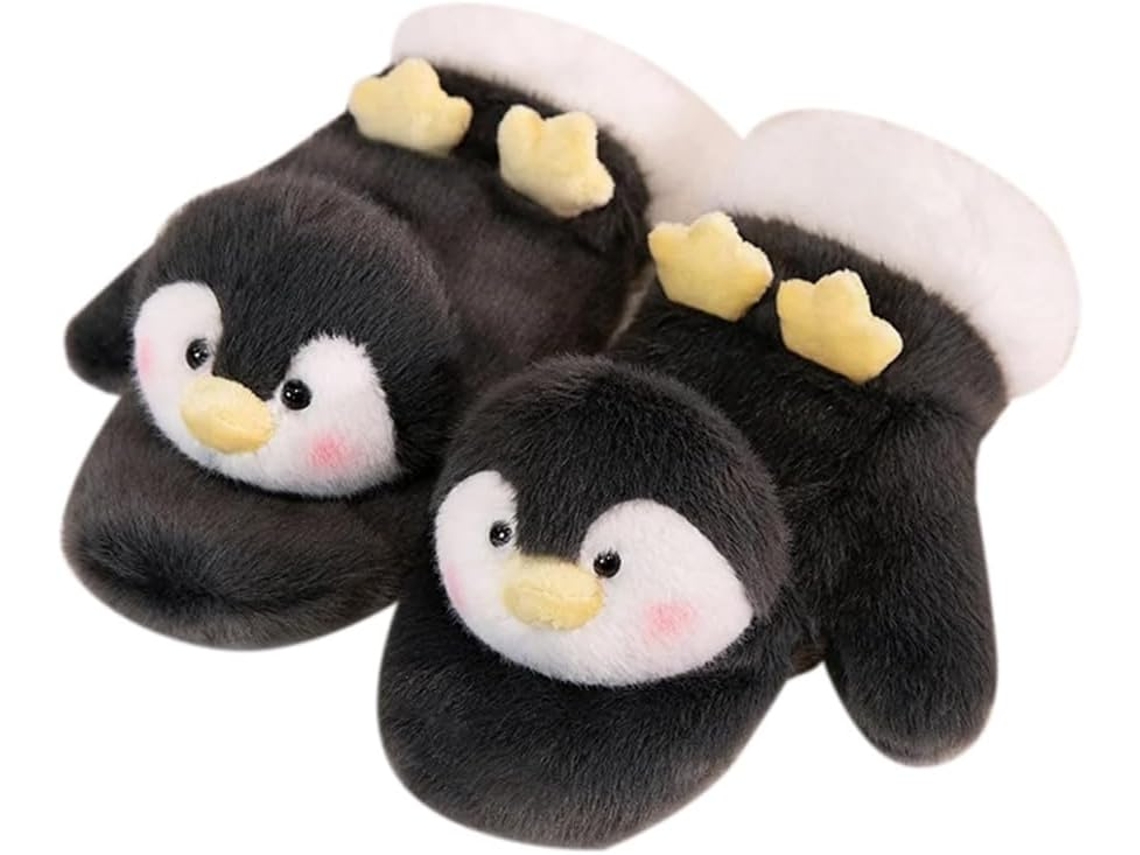 Pingüino De Peluche Para Estudiantes, Pingüino De Cinco Dedos Grueso Para Montar, Todo Incluido, Invierno Cálido, 25