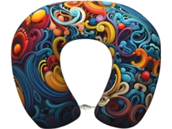 Almohada Viaje Espuma Viscoelástica Poliéster, Felpa Viscoelástica: Cómodo: Soporte. Ajustable