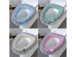 Cojines universales lavables y elásticos para asiento de inodoro Jortmrd (paquete de 4)