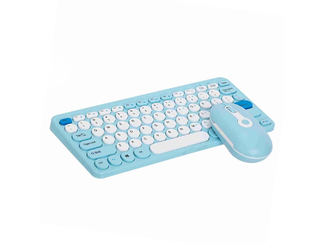 Combo De Teclado Y Ratón Inalámbrico 2.4g Ergonómico Compacto Silencioso Para Ordenador Portátil