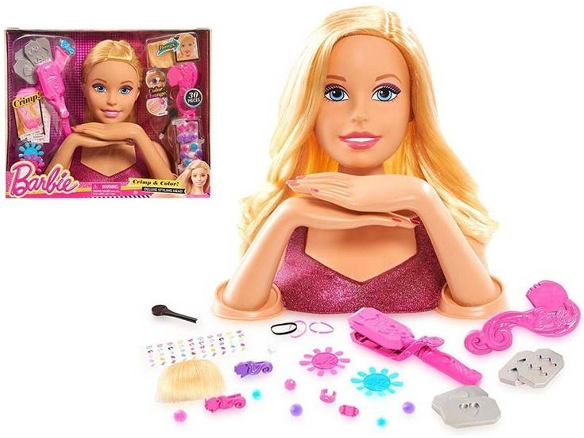 Barbie BARBIE Busto Deluxe Crimp & Color (Edad Mínima Recomendada: 5años)