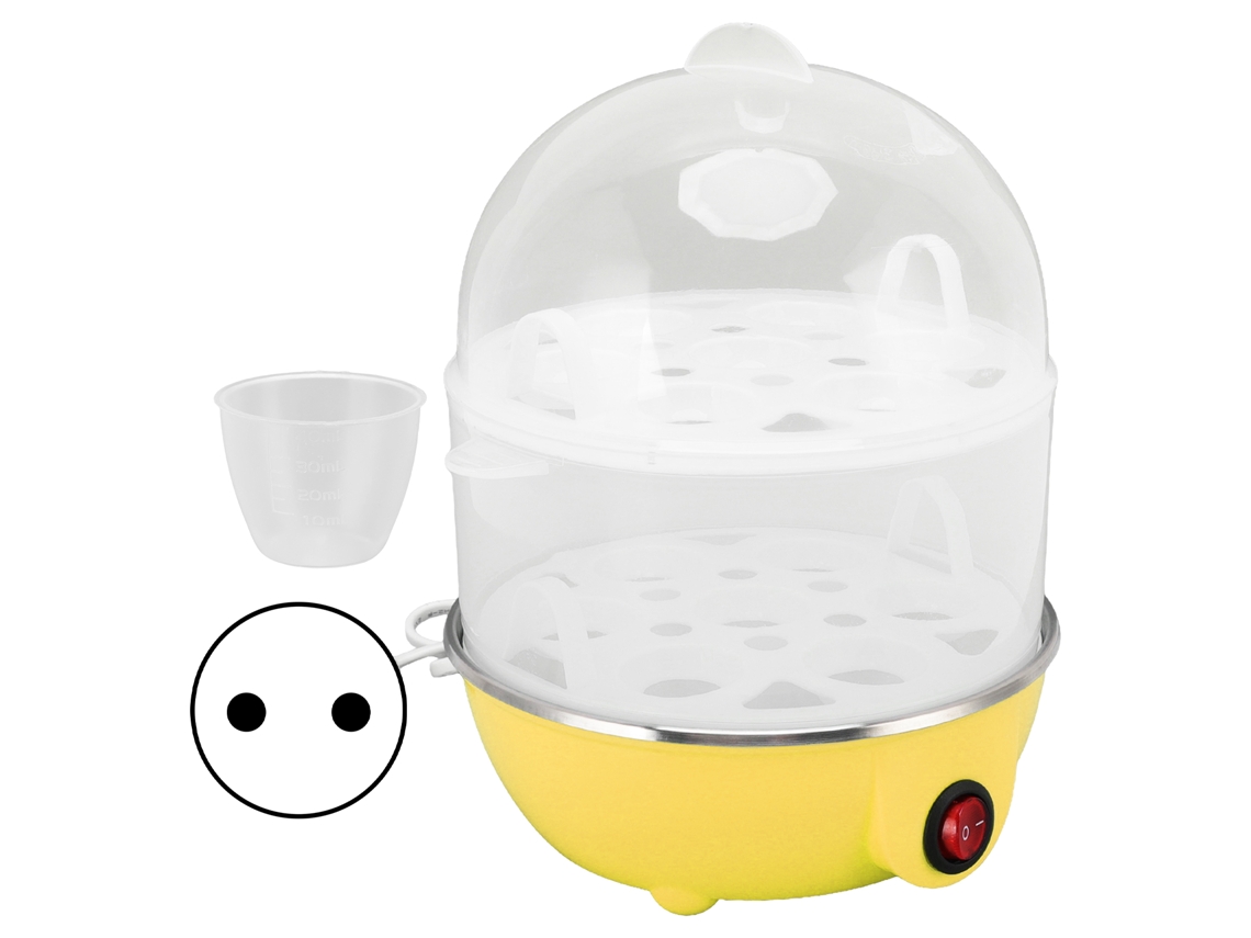 Cocedor De Huevos Doméstico, 2 Niveles, 14 Huevos, 350 W, Apagado Automático, Con Vaso Medidor.