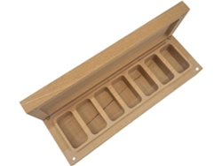 Organizador De Pastillas Y Vitaminas, Organizador De Medicamentos Portátil De Madera | Contenedor