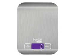Báscula Digital Para Cocina, Acero Inoxidable Con Proteccion Anti-salpicaduras, Facil De Limpiar, Capacidad Hasta 5kg HK105 BOSTON TECH