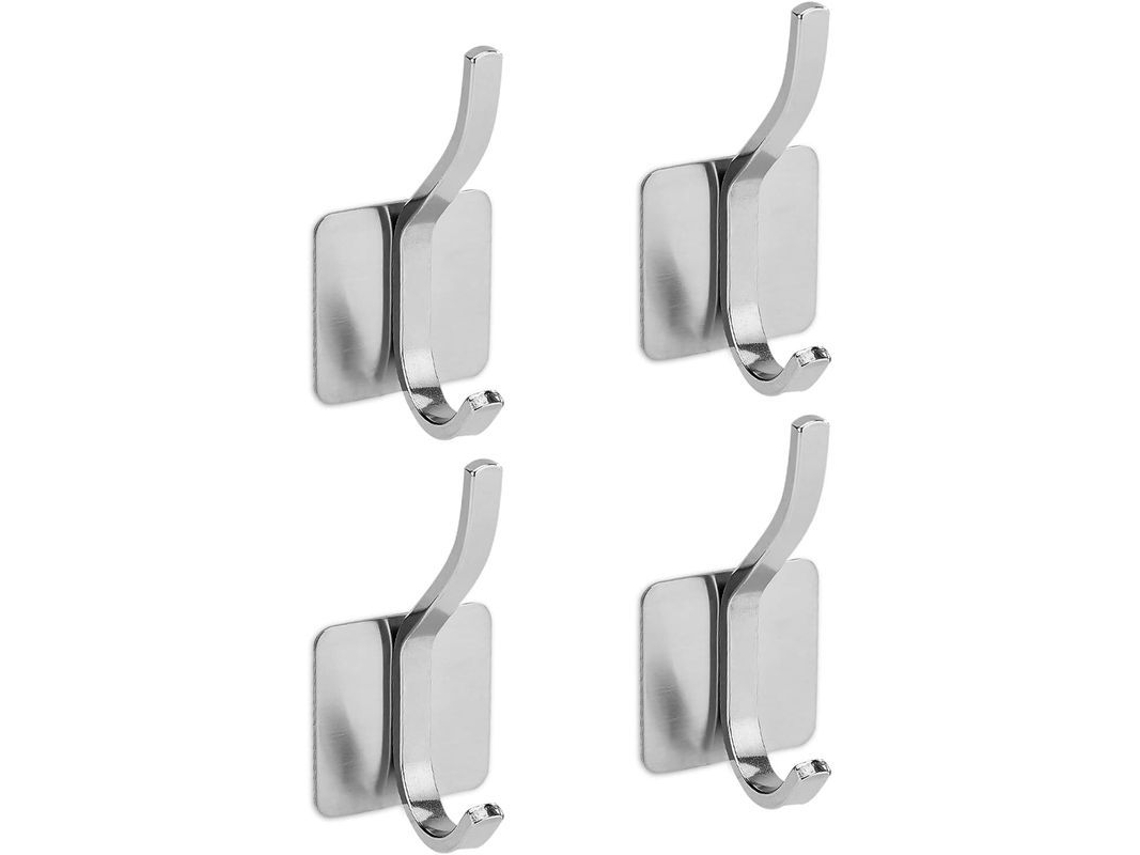 Gancho Adhesivo De Pared, Acero Inoxidable, Resistente Al Agua, Sin Orificios, Para Cubiertas Fyd.
