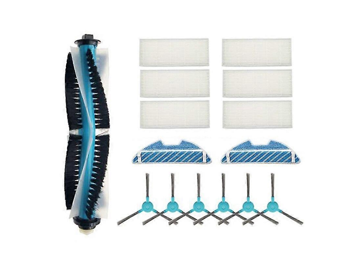 Filtro de polvo HEPA, cepillo lateral, fregado, rodillo, cepillo para Cecotec Conga 1390, piezas para aspiradora robótica Cecotec Conga 1290 Yunzii