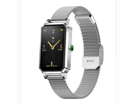 Smartwatch Hembra Nx2 Full Pantalla Táctil Podómetro Ip70 Impermeable Plata