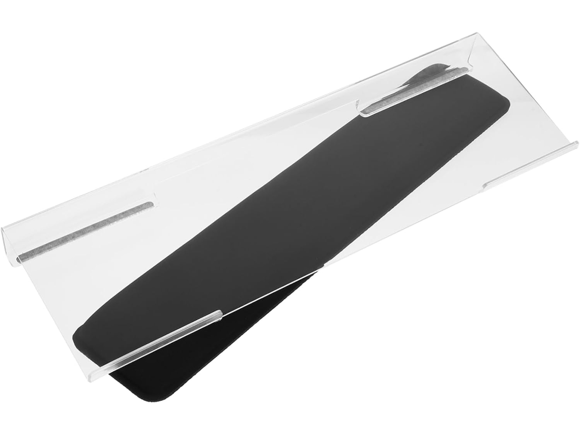 Soporte De Teclado Inclinable Con Reposamuñecas Integrado, Transparente, Para Oficina, Compatible Con