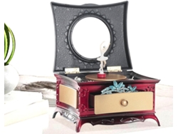 Caja De Música Bailarina: Joyero Giratorio