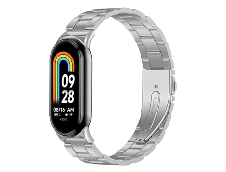 Pulsera de Acero Inoxidable Lux Tool para Xiaomi Mi Band 8 - Gris