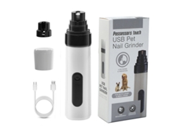 Lima de uñas para mascotas con 2 velocidades, cortauñas eléctrico LED para perros y gatos, totalmente automático.