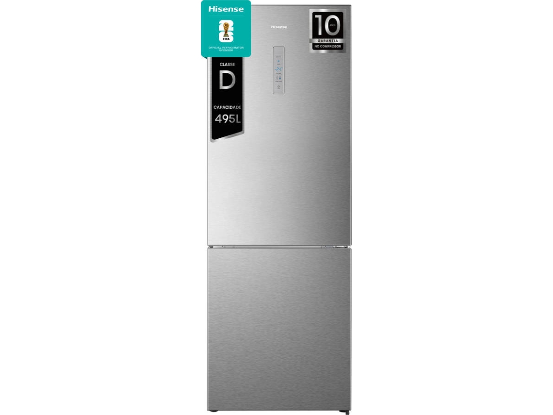 Frigorífico Combi HISENSE RB645N4BID (No Frost - 200 cm - 495 L - Inox)