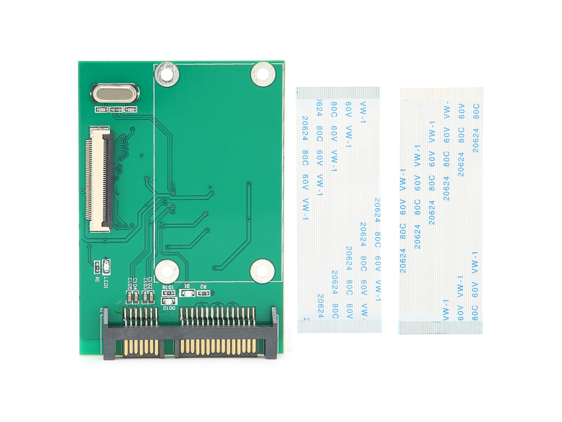 Tarjeta Adaptadora Ce/zif A Sata Hdd Convertidor Hot Swap Con 2 Cables Planos